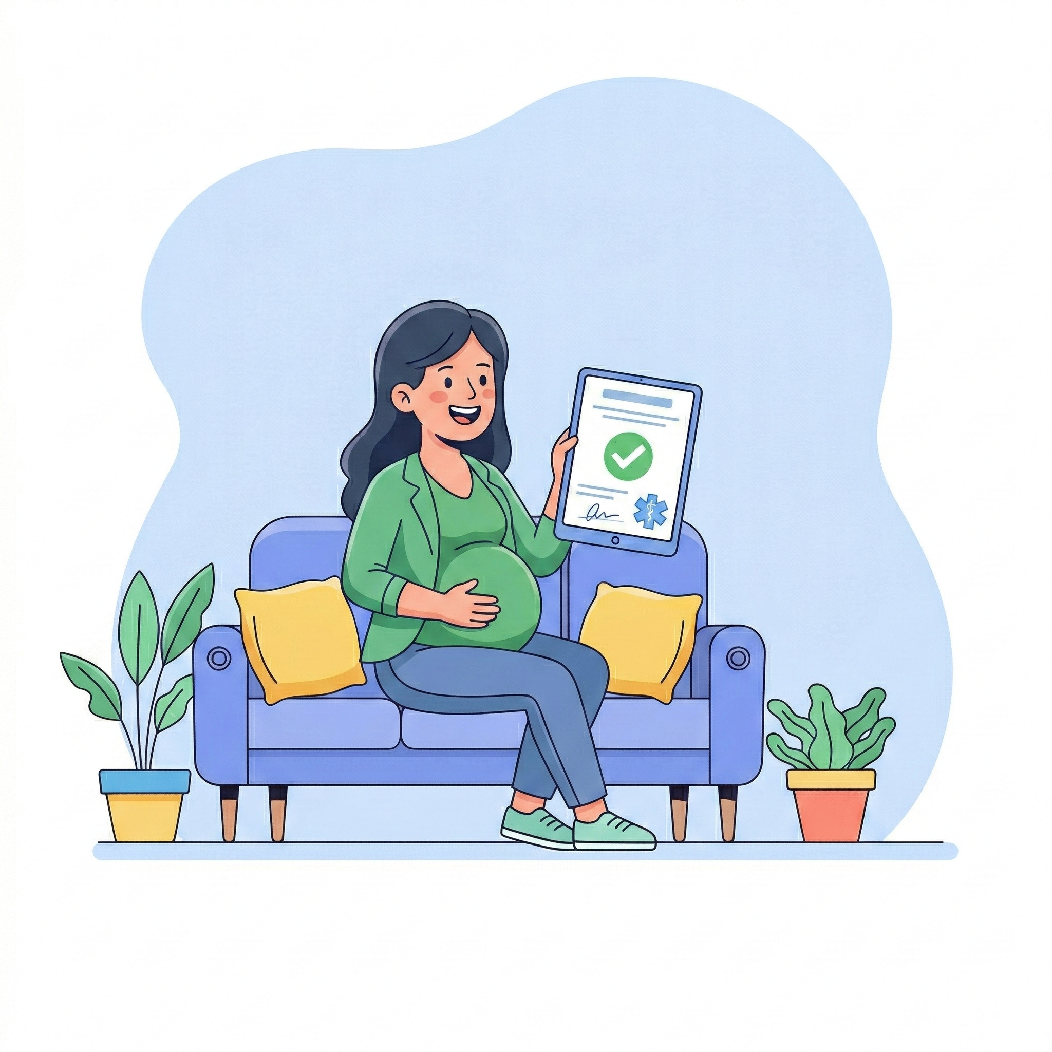 Pregnant traveler needing fit to fly certificate