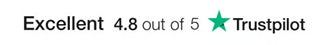 Excellent 4.8 out of 5 on Trustpilot